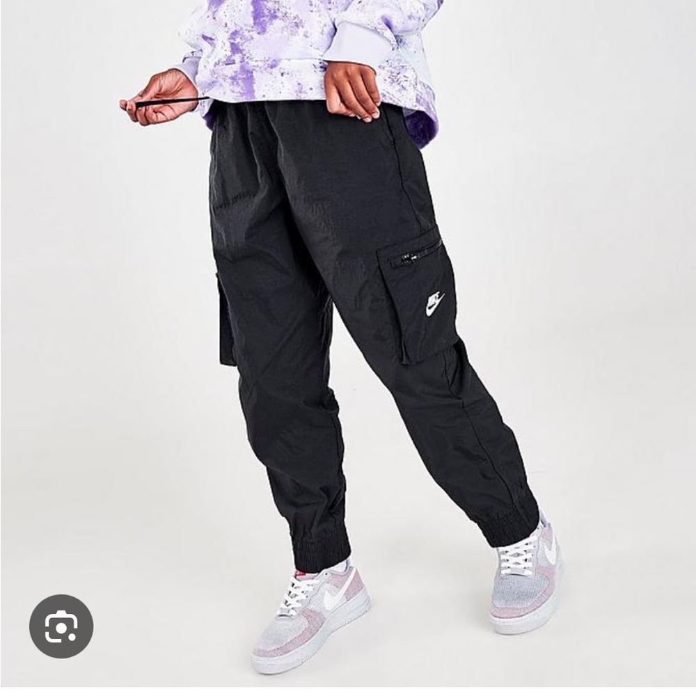 Nike Sportswear Kids Woven Cargo Pants 'Black' DD6285-010